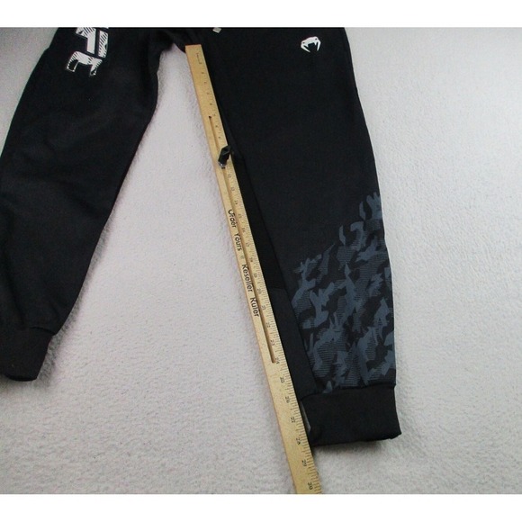 NWT UFC Venum Joggers‎ Mens M Black Authentic Fight Week Pants MMA Training Gym - Picture 7 of 11